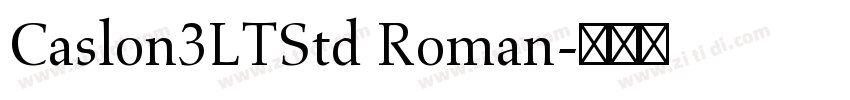 Caslon3LTStd Roman字体转换